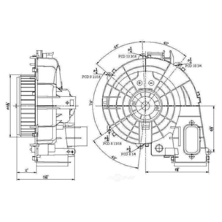 Global Parts Distributors Blower Motor 2311585
