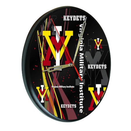 Holland Bar Stool Co Virginia Military Institute 13" Solid Wood Clock WClkPBlkVAMilI