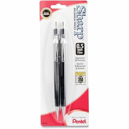 Pentel P205BP2-K6 Sharp Automatic Pencil 0.5 mm 2-Pack P205BP2-K6