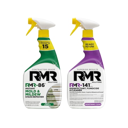Rmr Solutions COMPLETE MOLD KILLER & STAIN REMOVER BUNDLE, 2 - 32 Ounce Bottles RMRDIY-32