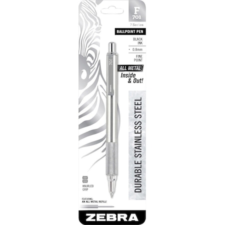 Zebra Pen Ballpoint Pen, Retractable, Fine, Black 29411