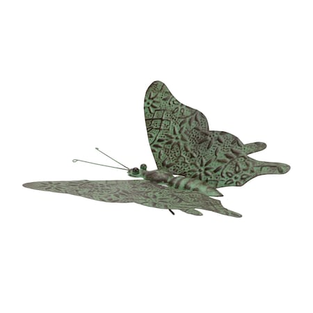 Homeroots 13in Green Iron Dragonfly Garden Art 721359