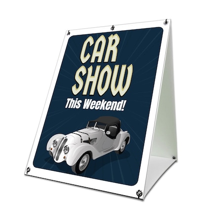 Signmission Car Show, 36 Inch x 24 Inch A-frame Yard Sign, Coroplast Yard Sign SBC-2436-30352
