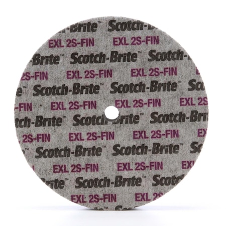 Scotch-Brite EXL Unitized Wheel, 2S Fine, 6 in x 1/4 in x 3/8 in, 8PK XL-UW