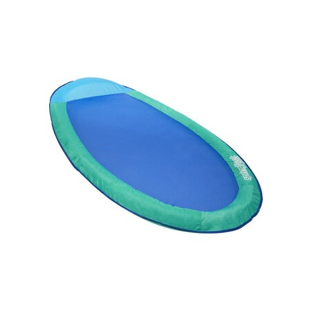 Swimways Pool Float Hyper-Flate Valve Assorted Fabric/Mesh Inflatable Spring Float Original Assorted 6069163