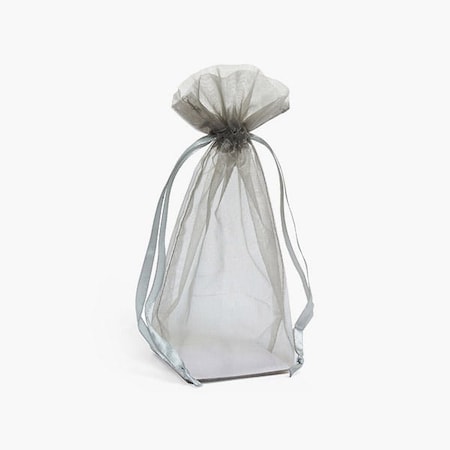 Nashville Wraps Silver Square Gusseted Sheer Bag, 2.75x2.75x8, 10PK GHB228SI