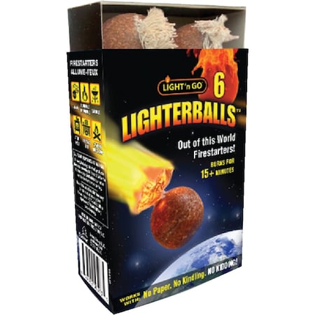 Lightn Go Lighterballs Fire Starter, 6PK 8-97162-00013-5