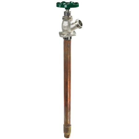 Arrowhead Brass 1/2'' Copper SWT or 1/2'' MIP x 12'' Standard Frost Free Wall Hydrant 456-12LF