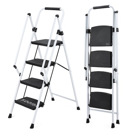 Edendirect 54.33 in; 4.5 Steel Step Ladders, 500 lb. Capacity ED-W2717P239467