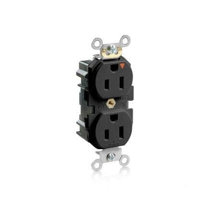 Leviton Straight Blade Receptacle, 5-15R, 15 A, 125V AC, Flush Mount, Isolated Ground M5262-IGE