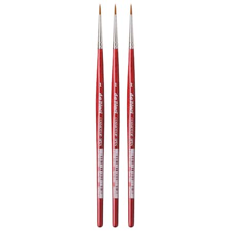 Da Vinci COSMOTOP-SPIN Silk painting Brush, Synthetic, Watercolor, Round, Size 1, 3PK VA-5580_1
