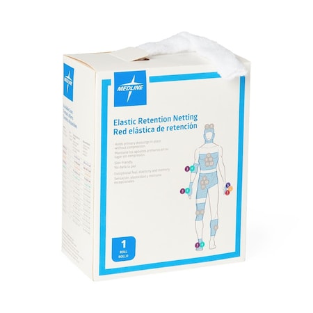 Medline Stretch Tubular Elastic Dressing Retention Net, Size 4 (11in x 25 yd.) NONNET04