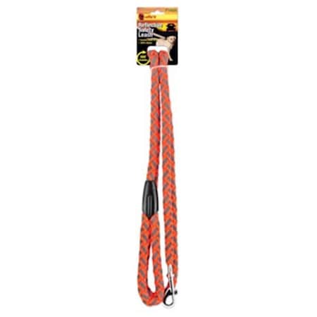 Daretocare Braided Reflect Dog Leash- Orange DA3033153