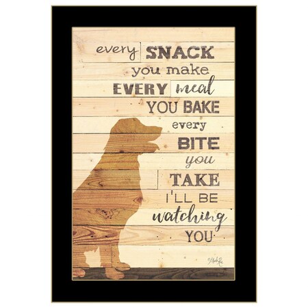 Homeroots Every Snack You Make 3 Black Framed Print Wall Art 406946