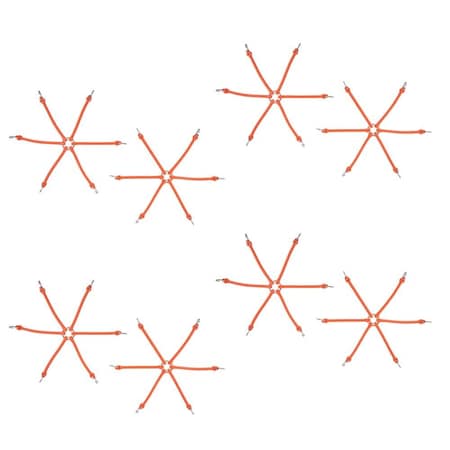 Mytee Products 6 Arms Rubber Spider Bungee for Truck Chains - Sold in Pairs, 4PK SBT-21x4