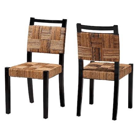 Bali & Pari Raniya Handwoven Seagrass Dining Chair 261-2PC-14342-ZORO