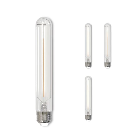 Bulbrite LED Filament 5w Dimmable 7.5 Inch T9 Light Bulb (E26) Base - 3000K (Soft White), 300 Lumens, 4PK 862772