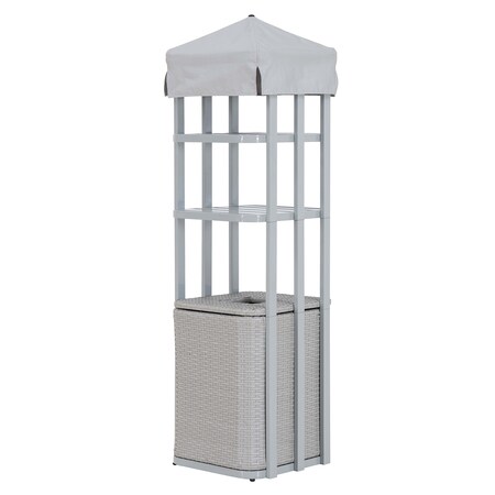 Sunjoy Pickford Pool Towel Valet Tower grey A804001910