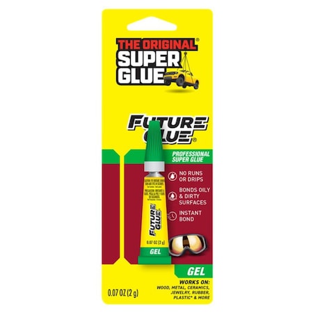 Super Glue Instant Adhesive, Future Glue Series, Clear, 0.07 oz, Tube 15109