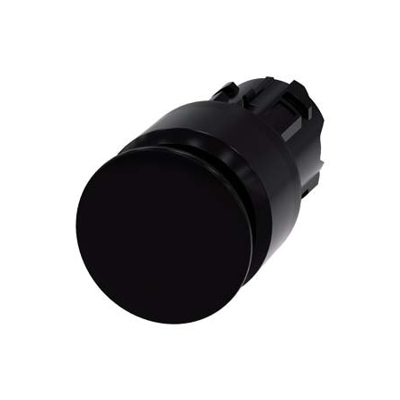 Siemens Mushroom pushbutton, 22 mm, round, plastic, black, 30 mm 3SU1000-1AA10-0AA0-ZY10