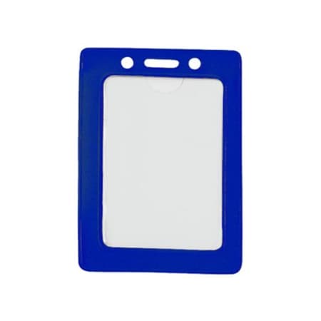 Brady BADGE HOLDER, DATA/CREDIT CARD, BLUE FRAME VINYL BADGE HOLDER, SLOT 1820-3002