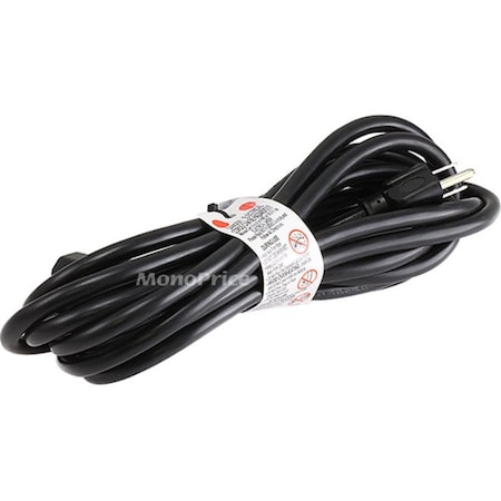 Monoprice Right Angle Power Cord - NEMA 5-15P to Right Angle IEC 60320 C13_ 14AW 7686