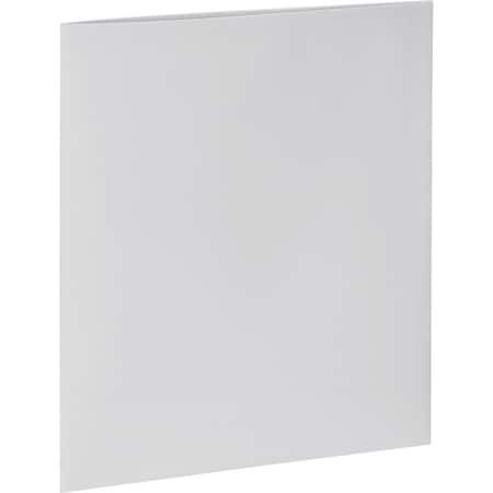 Business Source Letter Pocket Folder, White, 25PK BSN44424