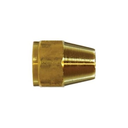 Midland Industries NUT ROD SHORT HEX PAIT LT 3/8IN BRS 10017L