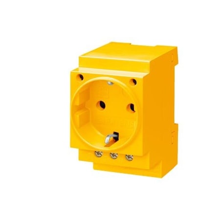 Siemens SCHUKO socket outlet 16 A yellow according to DIN VDE 0620 for installation in 5TE6810