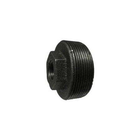Midland Industries BUSHING HEX RDCR 4IN MPT 2-1/2IN FPT BK 65542