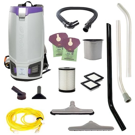 Proteam 6 HEPA, 6 qt. Backpack Vacuum w/ Remediation Tool Kit 107466 107766