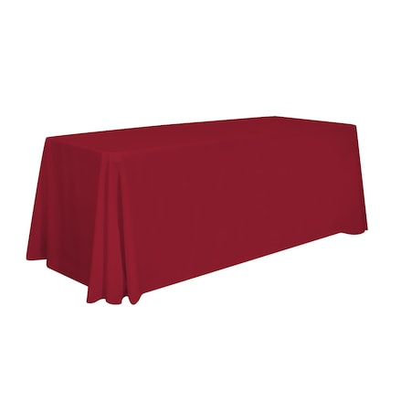 Showdown Displays Stain Resistant 4-Sided Throw 6 Ft  - Red 114120-RED