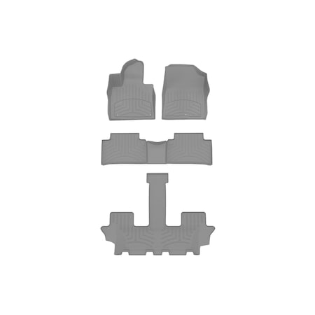Weathertech Grey, Front and Rear and Rear FloorLiner HP 461650-1-2-3IM