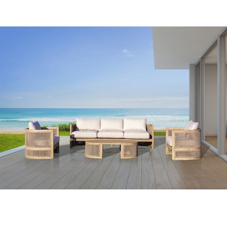 Panama Jack Outdoor Panama Jack 4-Piece Cabo Seating Set PJO-4401-NAT-4PS