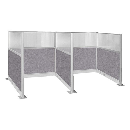 Versare Cubicle Kit, Cloud Gray, 72 in H 1859386
