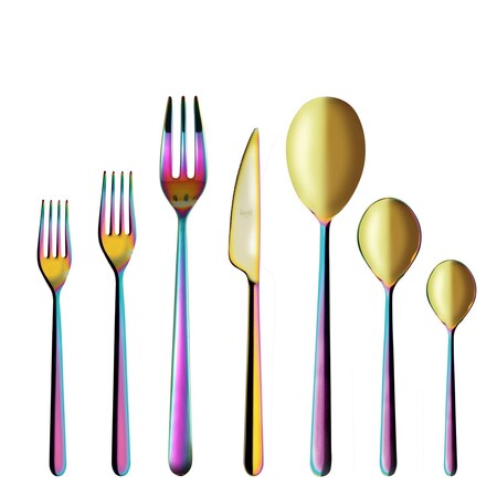 Mepra Linea Flatware Set - 32 Pieces - Rainbow 109922032