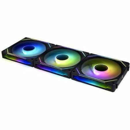 Lian Li Lian-Li  120 mm UNI FAN SL Infinity Fluid Dynamic Bearing Case Fan, Black, 3PK UF-SLIN120-3B