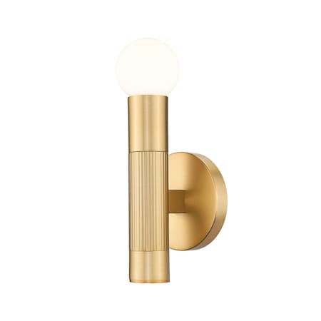 Z-Lite Stari 1-Light Wall Sconce, 5 in W, Modern Gold 1956-1S-MGLD