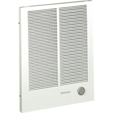 Broan-Nutone Recessed Electric Wall-Mount Heater, Recessed or Surface, 750/1500, 1000/2000 W, 208/240V AC, White 192