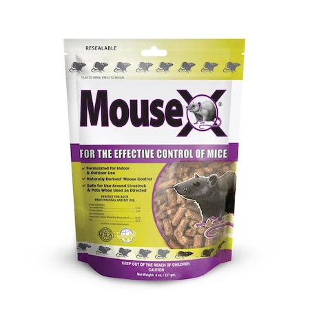 Mousex Non-Toxic Bait Pellets For Mice 8 oz 1 pk 620200-6D