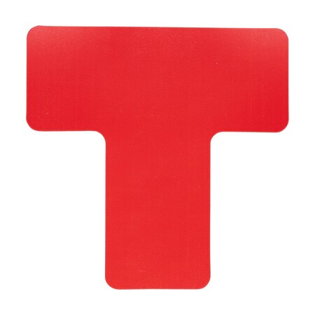 Brady ToughStripe Max Floor Marking Divider T-Shape 2 in W x 5 in H Red, 20PK 177110