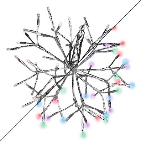 Celebrations LED Multi Shimmering Sphere 20 in. Hanging Decor 23-10011A