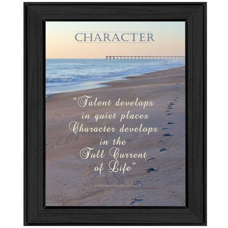 Homeroots Character 3 Black Framed Print Wall Art 405356