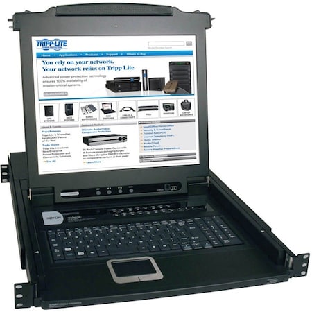 Tripp Lite Rack Console KVM, 16-Port, 17" LCD, 1U B020-016-17