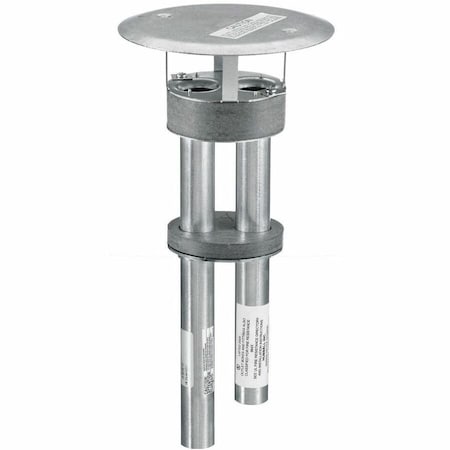 Hubbell Wiring Device-Kellems Poke-Through Box, 27 cu in, Wiring Box Type, 1 Gang, Steel, Round Shape S1PTFIT