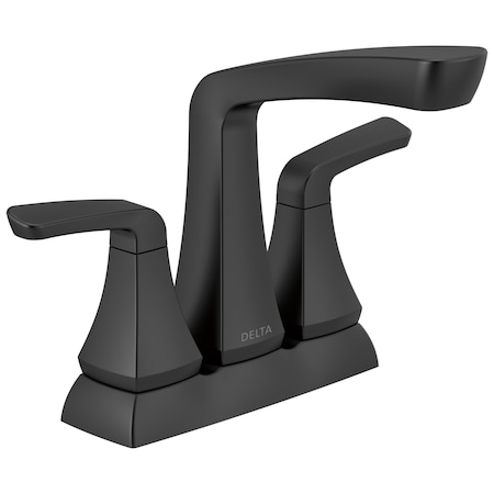 Delta Vesna Two Handle Centerset Bathroom Faucet In Matte Black 25789LF-BL