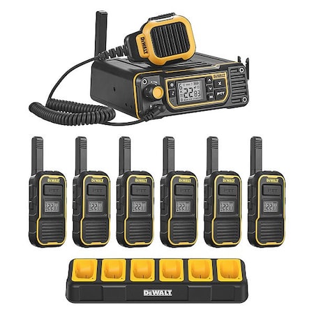 Dewalt 2-way Radio, PK6 DXFRSB6090-BCH6