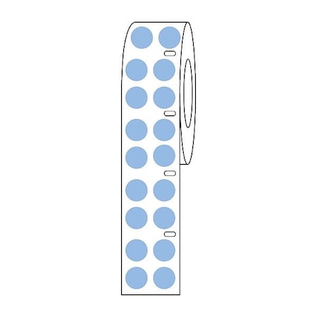 Zoro Select Cryogenic Label, Blue, Polypropylene GRAING-DTC20