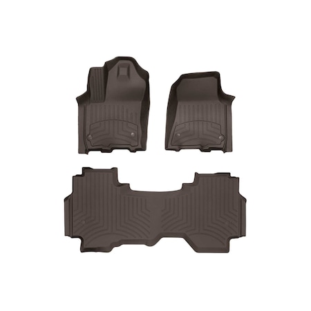 Weathertech Cocoa, Front and Rear FloorLiner HP 4718771IM-4714284IM