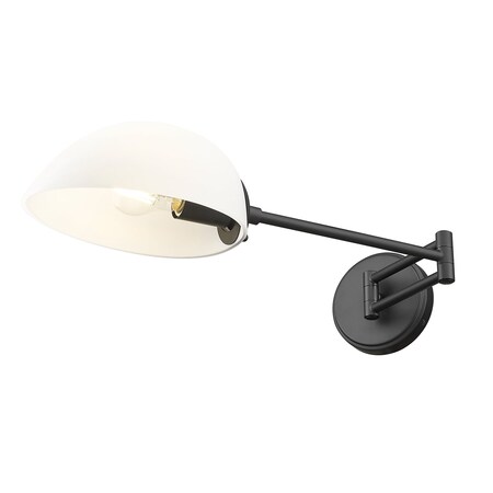 Z-Lite Breton Matte Black 1 Light Wall Sconce 3048S-MB